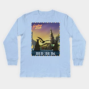 Greetings from Berk-Blue Kids Long Sleeve T-Shirt